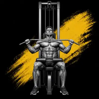 Animated demonstration of a lat pulldown
